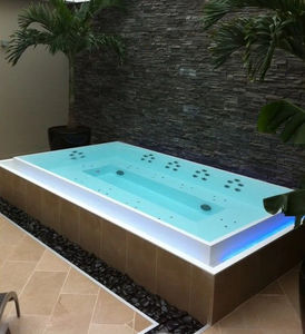 built-in hot tub