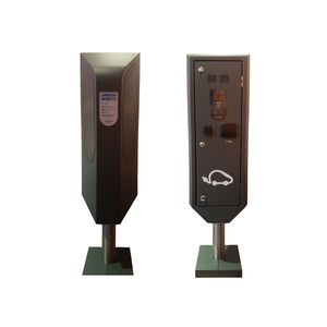 access control bollard / metal / for parking lots / with charging station
