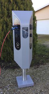 electric car charging station / street