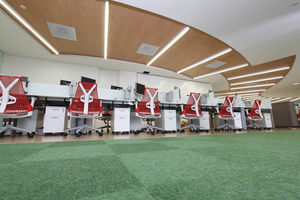 wooden suspended ceiling