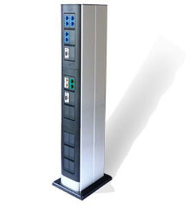power socket / multiple / floor-standing / block