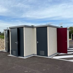concrete toilet cabin