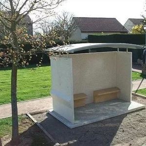 steel bus shelter