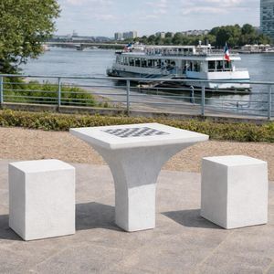 outdoor chess table