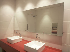 wall-mounted mirror