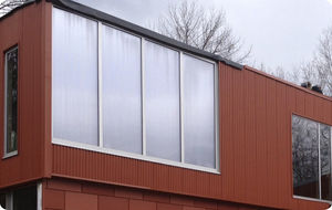 polycarbonate curtain wall panel