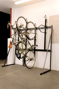 wall-mounted bike rack