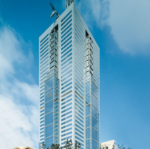 aluminum and glass curtain wall