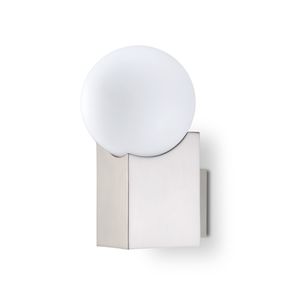 original design wall light / glass / steel / LED