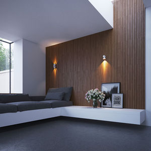 contemporary wall light / steel / LED