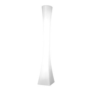 contemporary light column / polycarbonate / LED / outdoor