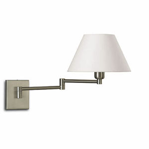 contemporary wall light / fabric / brass / steel