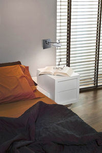 contemporary wall light / aluminum / steel / LED