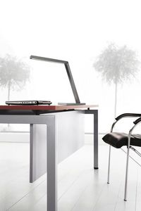 desk lamp / contemporary / glass / brass