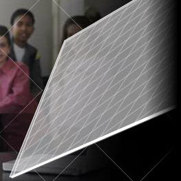 wired glass panel