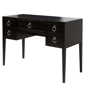 lacquered wood desk