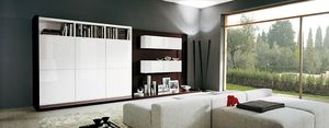 contemporary living room wall unit