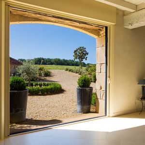 sliding glass door pocket system