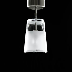 contemporary ceiling light / round / glass / halogen