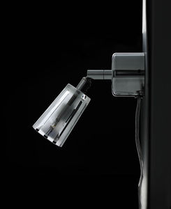 contemporary wall light / aluminum / chromed metal / stainless steel