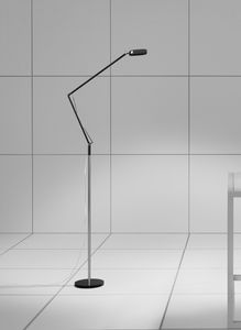 floor-standing lamp / contemporary / aluminum / steel