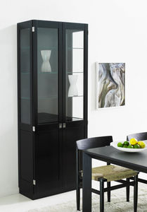 contemporary china cabinet / ash / oak