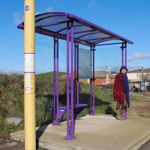 stainless steel bus shelter 1