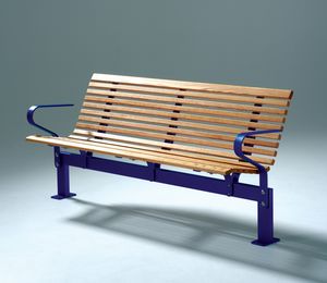 contemporary public bench