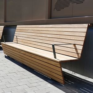 contemporary public bench