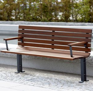 contemporary public bench