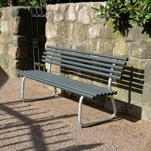 contemporary public bench