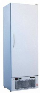 upright freezer / stainless steel / white