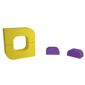 contemporary pouf