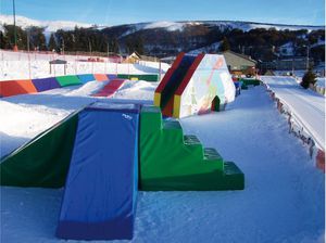 upright slide / for playgrounds