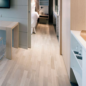 engineered parquet floor / glued / oak / hardwood