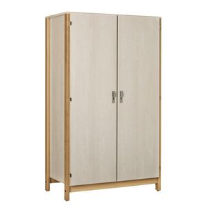 contemporary wardrobe / beech / with swing doors / commercial