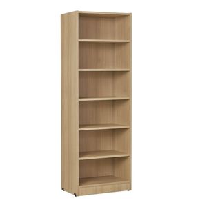 high bookcase / contemporary / commercial / wooden