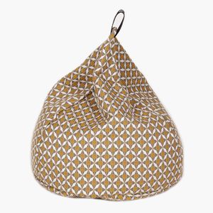contemporary pouf / polystyrene / polyester / with washable removable cover