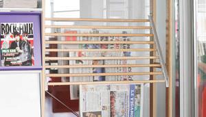 commercial newspaper rack