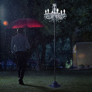 garden lamppost / traditional / crystal / methacrylate
