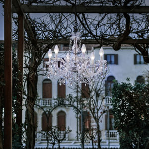classic chandelier / crystal / methacrylate / halogen