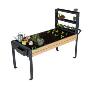 wooden garden planter