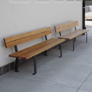 contemporary public bench