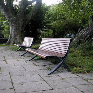 traditional public bench