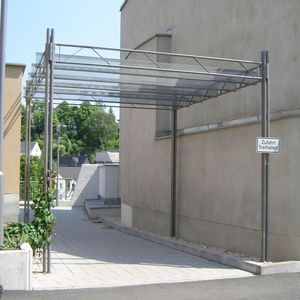 self-supporting pergola / metal / for public spaces