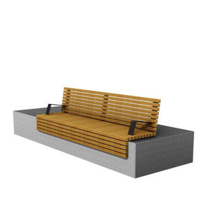 contemporary public bench