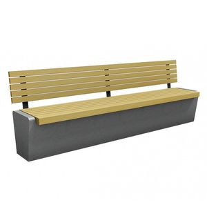 contemporary public bench