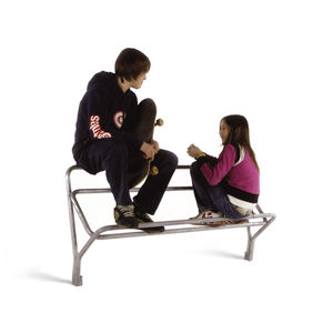 contemporary public bench