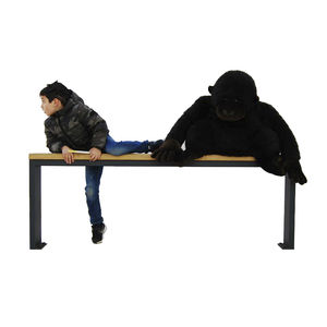 contemporary public bench