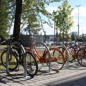 floor-mounted bike rack